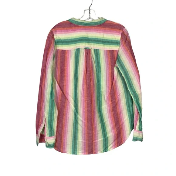 J.Crew Classic-fit boy shirt in rainbow stripe - Picture 3 of 7